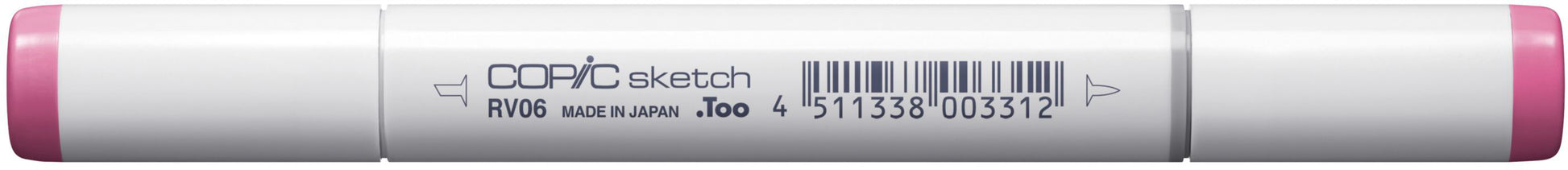 Copic Sketch Brush Pen, Doppelspitze – Kombi (Pinsel + Medium Broad), Alkoholbasiert, Cerise