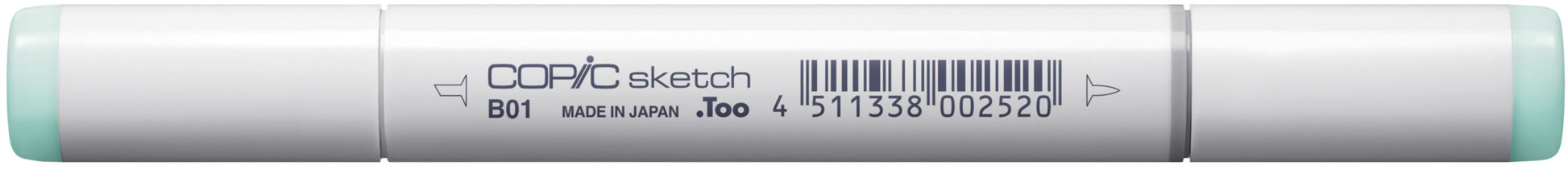 Copic Sketch Pinselstift, Doppelspitze – Kombi (Pinsel + Medium Broad), alkoholbasiert, Mintblau