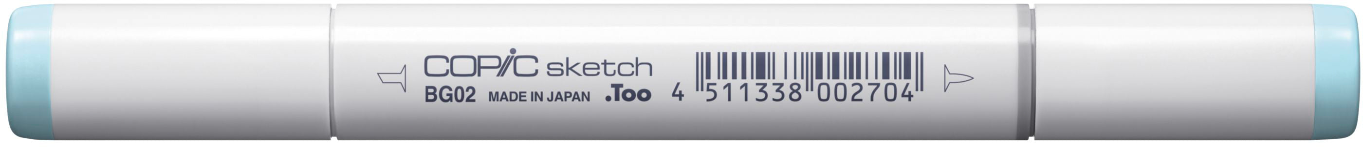 Copic Sketch Permanentmarker – Doppeltspitze (Pinsel & Keil) – BG02 New Blue