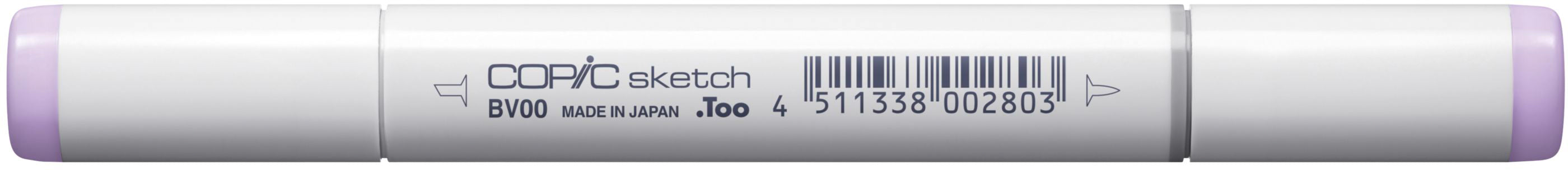 Copic Sketch Brush Pen – Doppelspitze, Kombi (Pinsel + Medium Broad), alkoholbasiert, BV00 Mauve Shadow