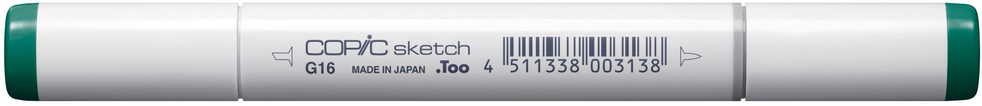 Copic Sketch Pinselstift, Doppelspitze – Pinsel + Medium Broad, alkoholbasiert, Malachit, für Copic Airbrush