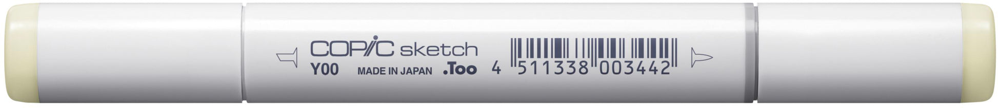 Copic Sketch Pinselstift, Doppelspitze – Kombi, alkoholbasiert, Y00 Bariumgelb