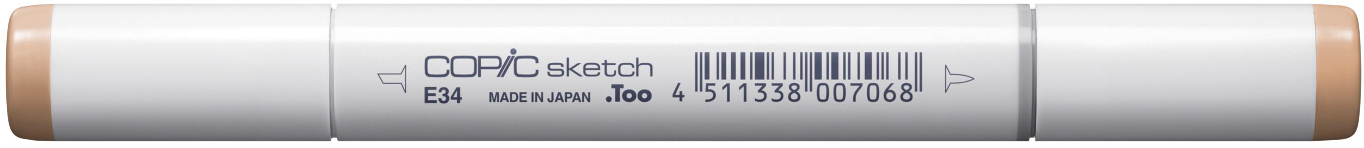 Copic Sketch Pinselstift, Doppelspitze – Kombi (Pinsel + Medium Broad), alkoholbasiert, Toast