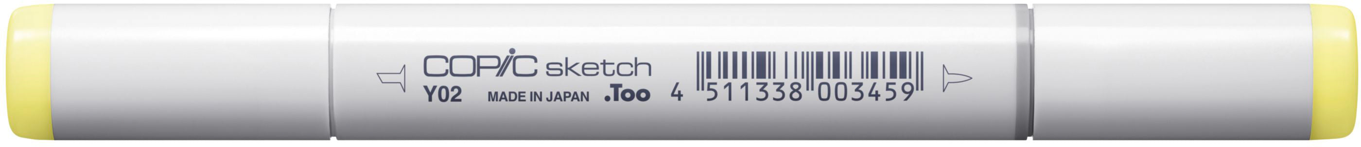 Copic Sketch Brush Pen, Doppelspitze – Pinsel + Breitspitze, alkoholbasiert, Kanariengelb