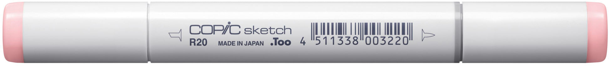 Copic Sketch Brush Pen, Doppelspitze – Pinsel + Medium Broad, alkoholbasiert, R20 Blush