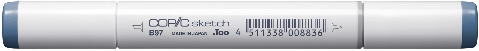 Copic Sketch Brush Pen, Doppelspitze – Kombi (Pinselspitze + Medium Broad), Alkoholbasiert, B97 Nachtblau