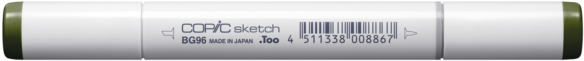 Copic Sketch Pinselstift, Doppelspitze – Kombi (Pinsel + Medium Broad), alkoholbasiert, BG96 Bush