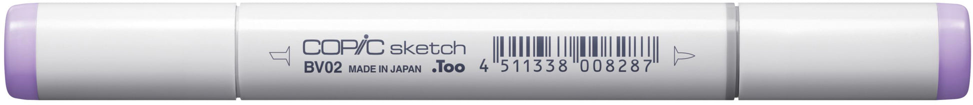 Copic Sketch Pinselstift, Doppelspitze – Pinsel + Medium Broad, alkoholbasiert, Pflaume