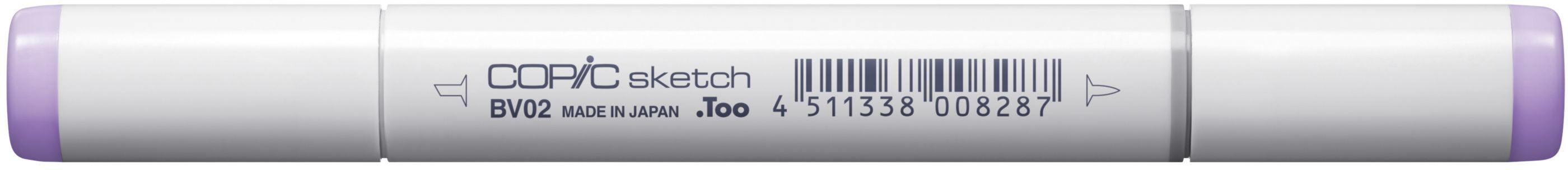 Copic Sketch Pinselstift, Doppelspitze – Pinsel + Medium Broad, alkoholbasiert, Pflaume