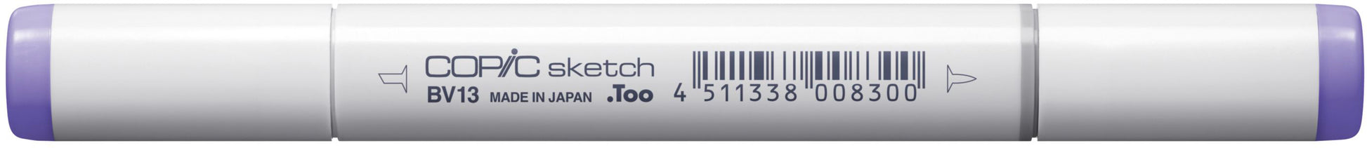 Copic Sketch Brushpen, Doppelspitze – Pinselspitze + Medium Broad, alkoholbasiert, BV13 Hortensienblau