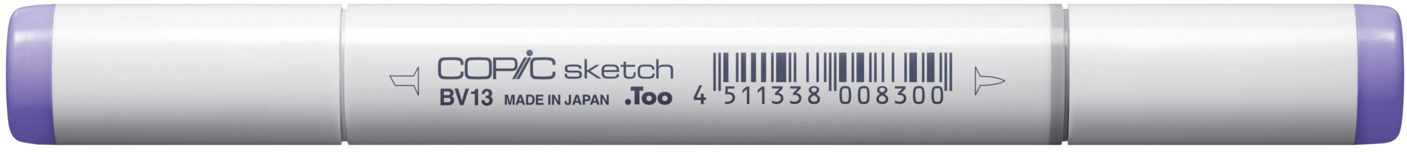 Copic Sketch Brushpen, Doppelspitze – Pinselspitze + Medium Broad, alkoholbasiert, BV13 Hortensienblau