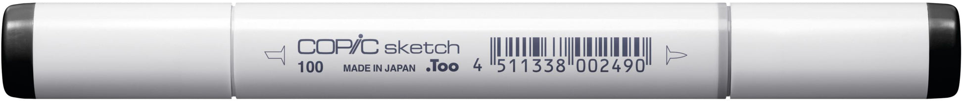 Copic Sketch Pinselstift, Doppelspitze – Pinselspitze + Medium Broad, alkoholbasiert, schwarz