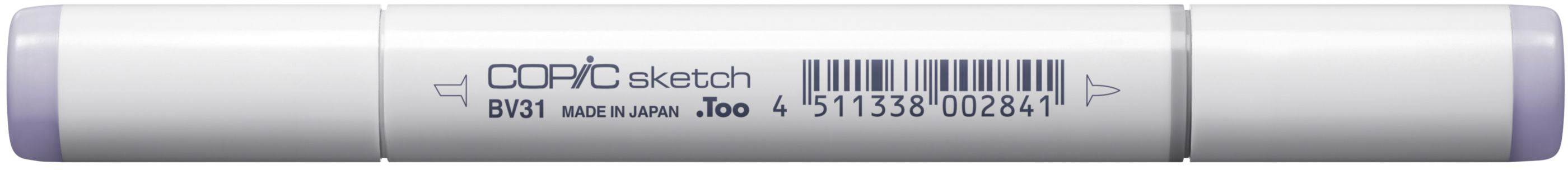 Copic Sketch Pinselstift – Doppelspitze, Pinsel + Medium Broad, alkoholbasiert, BV31 Blasslila