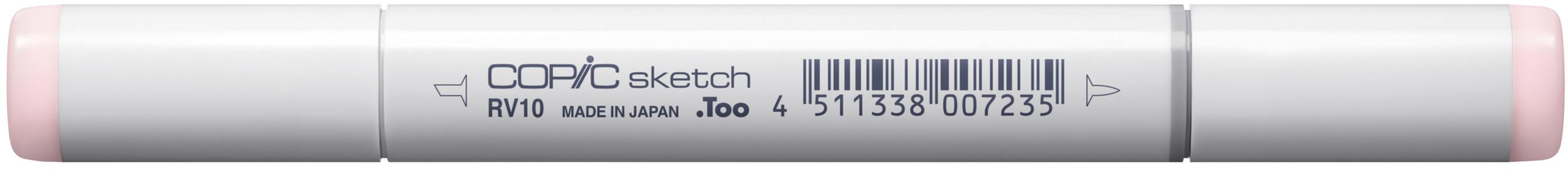 Copic Sketch Pinselstift, Doppelspitze – Kombi (Pinsel/Keil), alkoholbasiert, RV10 Blassrosa