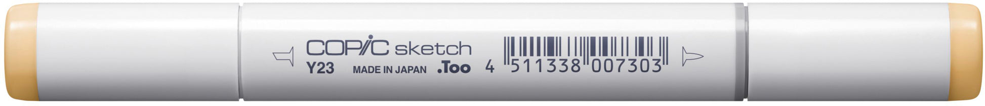 Copic Sketch Pinselstift – Doppelspitze, Pinsel + Medium Broad, alkoholbasiert, Y23 gelblich beige