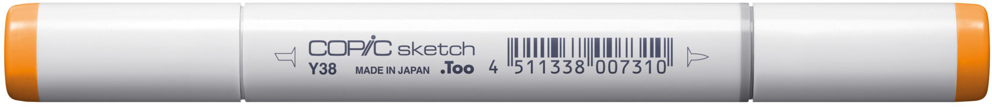 Copic Sketch Brush Pen – Doppelspitze, Kombi (Pinsel + Medium Broad), alkoholbasiert, Y38 Honey