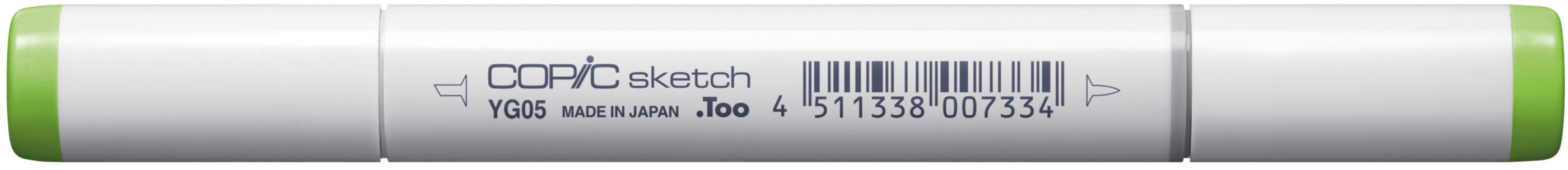 Copic Sketch Brush Pen, Doppelspitze – Pinselspitze + Medium Broad, alkoholbasiert, YG05 Salad