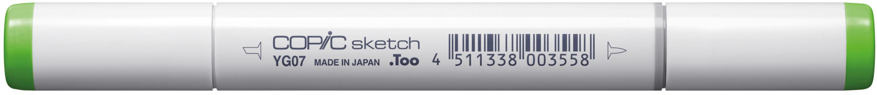 Copic Sketch Pinselstift, Doppelspitze – Kombi (Pinsel/Keil), alkoholbasiert, Acid Green