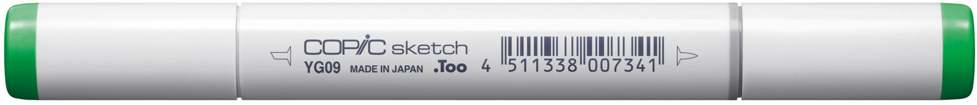 Copic Sketch Pinselstift, Doppelspitze – Pinsel + Medium Broad, alkoholbasiert, YG09 Salatgrün