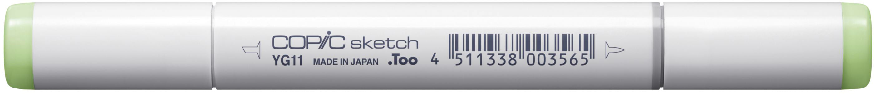 Copic Sketch Pinselstift, Doppelspitze – Pinselspitze + Medium Broad, alkoholbasiert, YG11 Mignonette