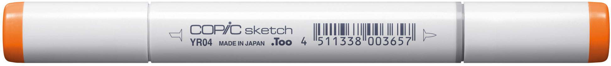 Copic Sketch Brush Pen, Doppelspitze – Kombi (Pinsel + Medium Broad), alkoholbasiert, YR04 Chrome Orange