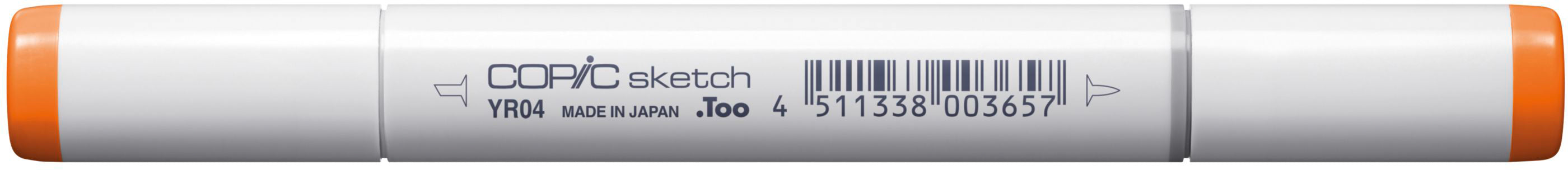 Copic Sketch Brush Pen, Doppelspitze – Kombi (Pinsel + Medium Broad), alkoholbasiert, YR04 Chrome Orange