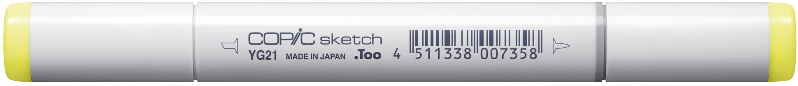 Copic Sketch Brush Pen, Doppelspitze – Pinsel + Medium Broad, alkoholbasiert, YG21 Anise