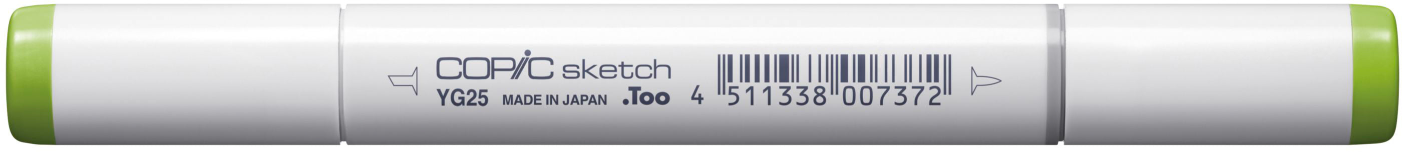 Copic Sketch Pinselstift, Doppelspitze – Kombi, alkoholbasiert, Celadongrün (YG25)