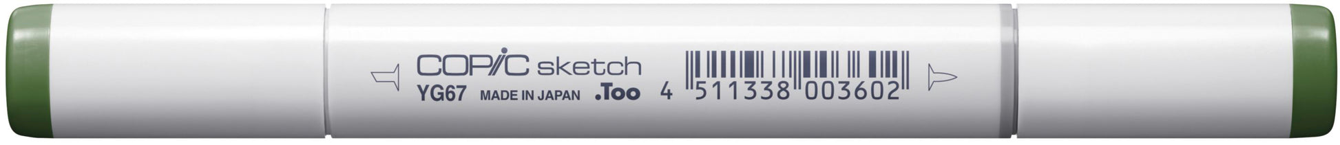 Copic Sketch Pinselstift, Doppelspitze – Kombi, alkoholbasiert, YG67 Moos