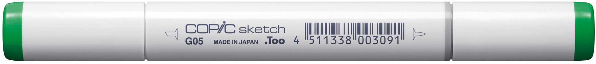 Copic Sketch Pinselstift, Doppelspitze – Kombi, alkoholbasiert, G05 Smaragdgrün