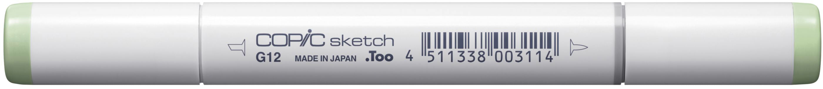 Copic Sketch Brush Pen, Doppelspitze – Kombi (Pinsel + Medium Broad), alkoholbasiert, Seegrün
