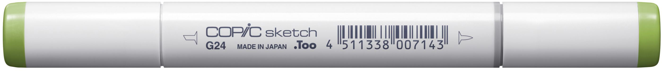 Copic Sketch Brush Pen, Doppelspitze – Pinsel + Breit, alkoholbasiert, G24 Willow, für Copic Airbrush