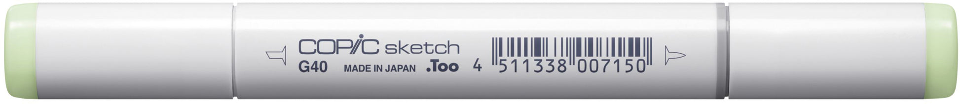 Copic Sketch Pinselstift, Doppelspitze – Kombi, alkoholbasiert, G40 Dim Grün