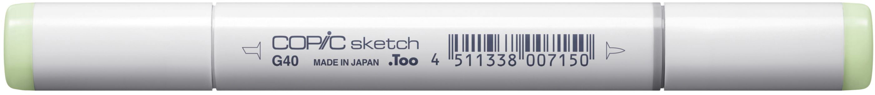 Copic Sketch Pinselstift, Doppelspitze – Kombi, alkoholbasiert, G40 Dim Grün