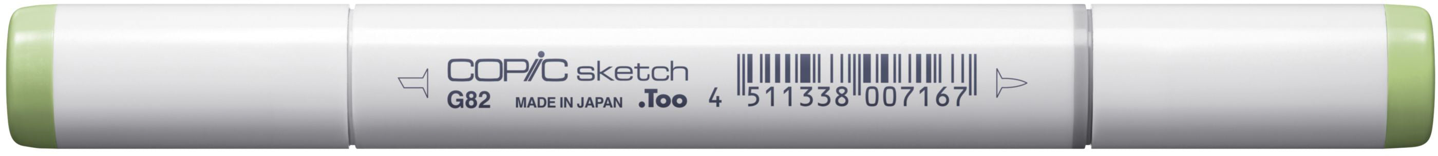 Copic Sketch Pinselstift, Doppelspitze – Pinsel + Medium Broad, alkoholbasiert, Spring Dim Green