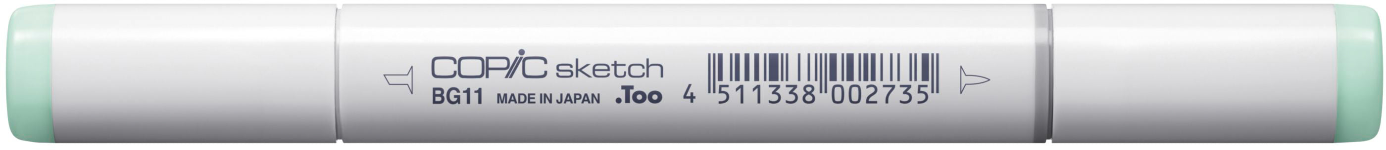Copic Sketch Pinselstift, Doppelspitze – Pinselspitze + Medium Broad, alkoholbasiert, BG11 Moon White