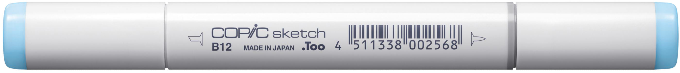 Copic Sketch Pinselstift, Doppelspitze – Pinsel + Medium Broad, alkoholbasiert, Ice Blue