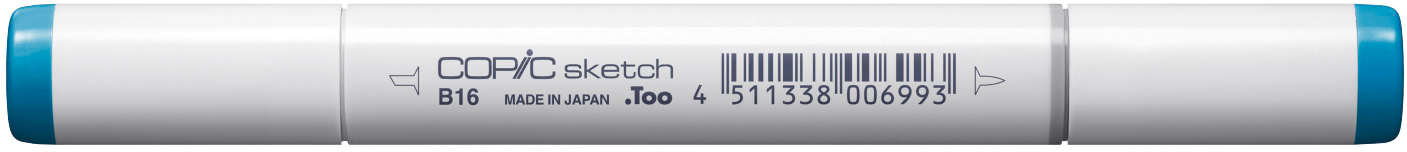 Copic Sketch Pinselstift, Doppelspitze – Pinselspitze + Medium Broad, Alkoholbasiert, Cyaninblau