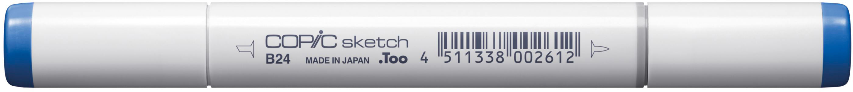 Copic Sketch Brush Pen, Doppelspitze – Pinsel + Medium Broad, alkoholbasiert, B24 Sky