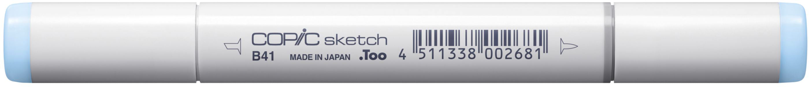Copic Sketch Pinselstift, Doppelspitze – Pinsel + Medium Broad, alkoholbasiert, Powder Blue