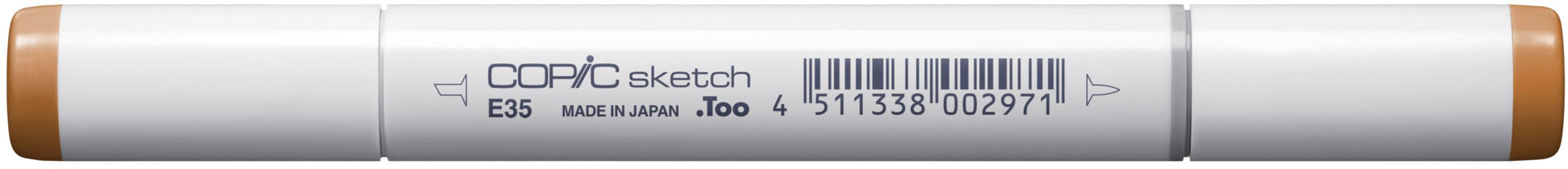 Copic Sketch Brush Pen, Doppelspitze – Pinselspitze + Medium Broad, alkoholbasiert, Chamois