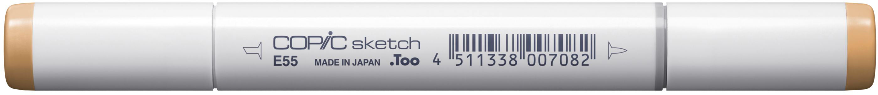 Copic Sketch Pinselstift, Doppelspitze – Pinsel + Medium Broad, alkoholbasiert, Hellkamel