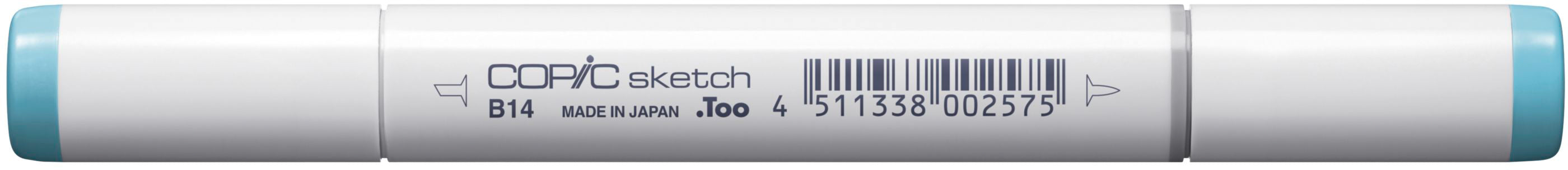 Copic Sketch Brush Pen, Doppelspitze – Kombi (Pinsel + Medium Broad), alkoholbasiert, hellblau
