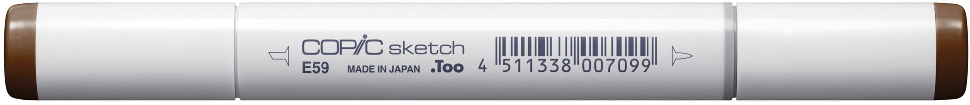 Copic Sketch Brush Pen, Doppelspitze – Kombi (Pinsel + Medium Broad), alkoholbasiert, Walnut