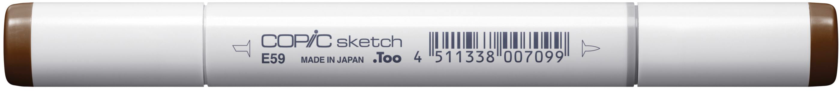 Copic Sketch Brush Pen, Doppelspitze – Kombi (Pinsel + Medium Broad), alkoholbasiert, Walnut