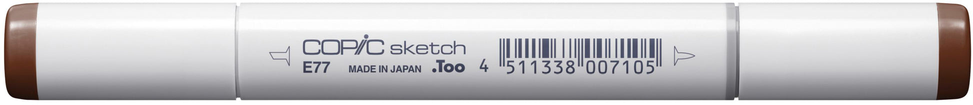 Copic Sketch E77 Permanentmarker – Doppeltspitze (Pinselspitze & Mittelbreit) – Maroon