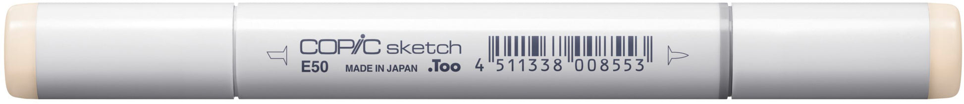 Copic Sketch Pinselstift, Doppelspitze – Pinsel + Medium Broad, alkoholbasiert, Egg Shell