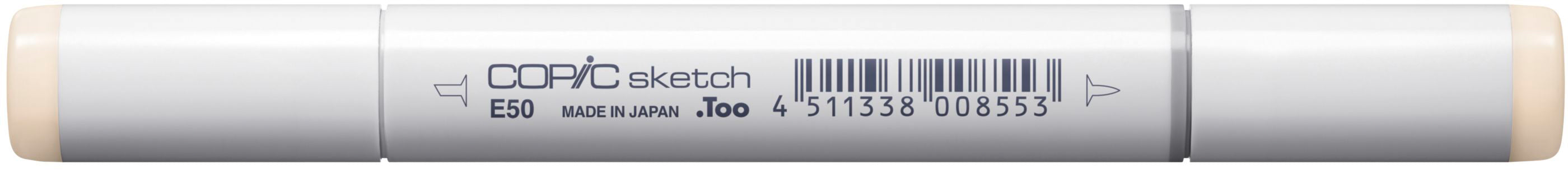 Copic Sketch Pinselstift, Doppelspitze – Pinsel + Medium Broad, alkoholbasiert, Egg Shell