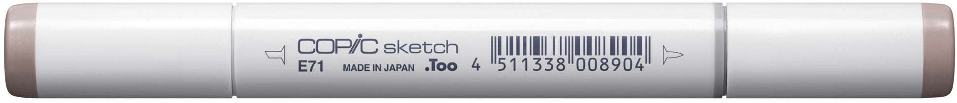 Copic Sketch E71 Pinselstift – Doppelspitze, Pinsel + Medium Broad, alkoholbasiert, Champagne