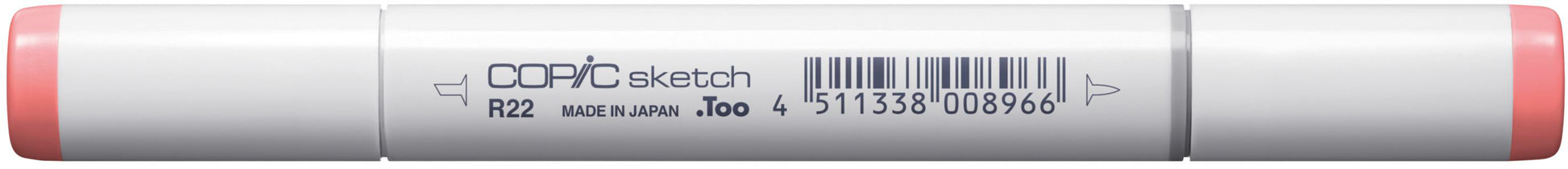 Copic Sketch Brush Pen – Doppelspitze, Kombi (Pinsel + Medium Broad), alkoholbasiert, R22 Light Prawn